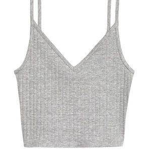 H&M Grey Cropped Tank- FREE WITH PURCHASE